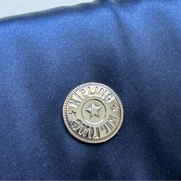 Kipling Blue Fabric Trifold Snap Wallet - Picture 2 of 10